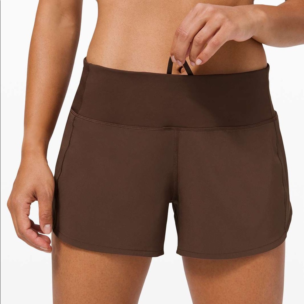 lululemon Speed Up MR Short 4” NWT Brown Earth 6